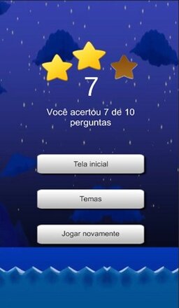 Tela de pontuação